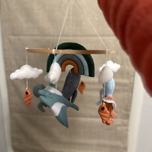 Handmade ocean themed mobile.